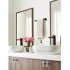 Amerock BH26546MB | Matte Black Towel Bar | 9 in (229 mm) Towel Rack | Arrondi | Bathroom Towel Holder | Bathroom Hardware | Bath Accessories(Oil Rubbed Bronze)