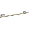 Amerock BH26615PNSS | Polished Nickel/Stainless Steel Towel Bar | 24 in (610 mm) Towel Rack | Esquire | Bathroom Towel Holder | Bathroom Hardware | Bath Accessories(Polished Nickel/Golden Champagne)