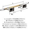 Amerock BH26615PNSS | Polished Nickel/Stainless Steel Towel Bar | 24 in (610 mm) Towel Rack | Esquire | Bathroom Towel Holder | Bathroom Hardware | Bath Accessories(Polished Nickel/Champagne Bronze)