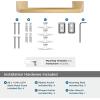 Amerock BH36003CZ | Champagne Bronze Towel Bar | 18 in (457 mm) Towel Rack | Blackrock | Bathroom Towel Holder | Bathroom Hardware | Bath Accessories(Champagne Bronze)