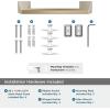 Amerock BH36003CZ | Champagne Bronze Towel Bar | 18 in (457 mm) Towel Rack | Blackrock | Bathroom Towel Holder | Bathroom Hardware | Bath Accessories(Golden Champagne)