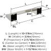 Amerock BH36003CZ | Champagne Bronze Towel Bar | 18 in (457 mm) Towel Rack | Blackrock | Bathroom Towel Holder | Bathroom Hardware | Bath Accessories(Polished Nickel)