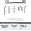 Amerock BH36003CZ | Champagne Bronze Towel Bar | 18 in (457 mm) Towel Rack | Blackrock | Bathroom Towel Holder | Bathroom Hardware | Bath Accessories(Polished Nickel)