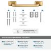 Amerock BH3601426 | Chrome Towel Bar | 24 in (610 mm) Towel Rack | Highland Ridge | Bathroom Towel Holder | Bathroom Hardware | Bath Accessories(Champagne Bronze)