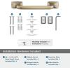 Amerock BH3601426 | Chrome Towel Bar | 24 in (610 mm) Towel Rack | Highland Ridge | Bathroom Towel Holder | Bathroom Hardware | Bath Accessories(Golden Champagne)