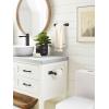 Amerock BH3601426 | Chrome Towel Bar | 24 in (610 mm) Towel Rack | Highland Ridge | Bathroom Towel Holder | Bathroom Hardware | Bath Accessories(Matte Black)