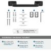 Amerock BH3601426 | Chrome Towel Bar | 24 in (610 mm) Towel Rack | Highland Ridge | Bathroom Towel Holder | Bathroom Hardware | Bath Accessories(Matte Black)