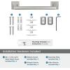 Amerock BH36024BBZ | Golden Champagne Towel Bar | 24 in (610 mm) Towel Rack | Mulholland | Bathroom Towel Holder | Bathroom Hardware | Bath Accessories(Brushed Nickel)