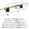 Amerock BH36024BBZ | Golden Champagne Towel Bar | 24 in (610 mm) Towel Rack | Mulholland | Bathroom Towel Holder | Bathroom Hardware | Bath Accessories(Golden Champagne)