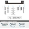 Amerock BH36024BBZ | Golden Champagne Towel Bar | 24 in (610 mm) Towel Rack | Mulholland | Bathroom Towel Holder | Bathroom Hardware | Bath Accessories(Oil-rubbed Bronze)