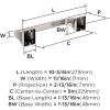 Amerock BH36024BBZ | Golden Champagne Towel Bar | 24 in (610 mm) Towel Rack | Mulholland | Bathroom Towel Holder | Bathroom Hardware | Bath Accessories(Polished Nickel)