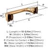 Amerock BH36034CZ | Champagne Bronze Towel Bar | 24 in (610 mm) Towel Rack | Revitalize | Bathroom Towel Holder | Bathroom Hardware | Bath Accessories(Champagne Bronze)