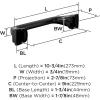 Amerock BH36034CZ | Champagne Bronze Towel Bar | 24 in (610 mm) Towel Rack | Revitalize | Bathroom Towel Holder | Bathroom Hardware | Bath Accessories(Matte Black)