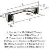 Amerock BH36034CZ | Champagne Bronze Towel Bar | 24 in (610 mm) Towel Rack | Revitalize | Bathroom Towel Holder | Bathroom Hardware | Bath Accessories(Polished Nickel)
