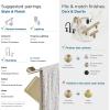 Amerock BH36041ORB | Oil Rubbed Bronze Single Post Toilet Paper Holder | 7-13/16 in. (198 mm) Toilet Tissue Holder | St. Vincent | Bath Tissue Holder | Bathroom Hardware | Bath Accessories(Golden Champagne)