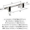 Amerock BH36050MB | Matte Black Double Robe Hook | 2-15/16 in. (75 mm) Length Towel Holder | Davenport | Towel Hook for Bathroom | Bathroom Hardware | Bath Accessories(Brushed Nickel)