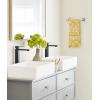 Amerock BH36050MB | Matte Black Double Robe Hook | 2-15/16 in. (75 mm) Length Towel Holder | Davenport | Towel Hook for Bathroom | Bathroom Hardware | Bath Accessories(Brushed Nickel)