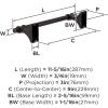 Amerock BH36050MB | Matte Black Double Robe Hook | 2-15/16 in. (75 mm) Length Towel Holder | Davenport | Towel Hook for Bathroom | Bathroom Hardware | Bath Accessories(Oil-rubbed Bronze)