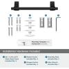 Amerock BH36050MB | Matte Black Double Robe Hook | 2-15/16 in. (75 mm) Length Towel Holder | Davenport | Towel Hook for Bathroom | Bathroom Hardware | Bath Accessories(Matte Black)