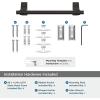 Amerock BH36050MB | Matte Black Double Robe Hook | 2-15/16 in. (75 mm) Length Towel Holder | Davenport | Towel Hook for Bathroom | Bathroom Hardware | Bath Accessories(Oil-rubbed Bronze)