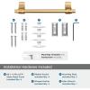 Amerock BH36050MB | Matte Black Double Robe Hook | 2-15/16 in. (75 mm) Length Towel Holder | Davenport | Towel Hook for Bathroom | Bathroom Hardware | Bath Accessories(Champagne Bronze)