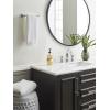 Amerock BH36063CCZ | Clear/Champagne Bronze Towel Bar | 18 in (457 mm) Towel Rack | Glacio | Bathroom Towel Holder | Bathroom Hardware | Bath Accessories(Clear/Polished Nickel)