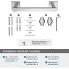 Amerock BH36073CZ | Champagne Bronze Towel Bar | 18 in (457 mm) Towel Rack | Appoint | Bathroom Towel Holder | Bathroom Hardware | Bath Accessories(Chrome)