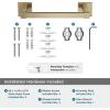 Amerock BH36073CZ | Champagne Bronze Towel Bar | 18 in (457 mm) Towel Rack | Appoint | Bathroom Towel Holder | Bathroom Hardware | Bath Accessories(Golden Champagne)