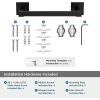Amerock BH36073CZ | Champagne Bronze Towel Bar | 18 in (457 mm) Towel Rack | Appoint | Bathroom Towel Holder | Bathroom Hardware | Bath Accessories(Matte Black)