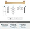 Amerock BH36081BBZ | Golden Champagne Single Post Toilet Paper Holder | 5-7/8 in. (149 mm) Length Toilet Tissue Holder | Monument | Bath Tissue Holder | Bathroom Hardware | Bath Accessories(Champagne Bronze)