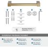 Amerock BH36081BBZ | Golden Champagne Single Post Toilet Paper Holder | 5-7/8 in. (149 mm) Length Toilet Tissue Holder | Monument | Bath Tissue Holder | Bathroom Hardware | Bath Accessories(Golden Champagne)