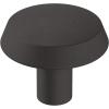 Amerock BP36843FB BP36843 Premise 1-1/4 Inch Mushroom Cabinet Knob(Matte Black)