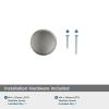 Amerock BP36843FB BP36843 Premise 1-1/4 Inch Mushroom Cabinet Knob(Satin Nickel)