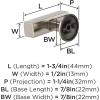 Amerock BP37100G10 | Kitchen Cabinet Knob | Satin Nickel | Everett | 1-3/4 inch (44mm) Length | Cabinet Hardware | Bar Furniture Knob | Dresser Drawer Knob(Satin Nickel)
