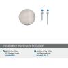 Amerock BP37102PN | Kitchen Cabinet Knob | Polished Nickel | Everett | 1-5/16 inch (33mm) Diameter | Cabinet Hardware | Round Furniture Knob | Dresser Drawer Knob