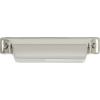 Amerock BP452364MB | Kitchen Cabinet Cup Pull | Matte Black | 2-1/2 in (64 mm) Center-to-Center | Jolene | 1 Pack | Furniture Hardware | Cabinet Handle | Bathroom Drawer Pull(Polished Nickel)