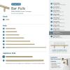 Amerock BP54026CZ | Champagne Bronze Appliance Pull | 24 inch (610mm) Center-to-Center Cabinet Handle | Bar Pulls | Furniture Hardware(Golden Champagne)