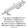 Amerock BP54026CZ | Champagne Bronze Appliance Pull | 24 inch (610mm) Center-to-Center Cabinet Handle | Bar Pulls | Furniture Hardware(Stainless Steel)