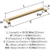 Amerock BP54046CZ | Champagne Bronze Appliance Pull | 18 inch (457mm) Center-to-Center Cabinet Handle | Monument | Furniture Hardware(Champagne Bronze)