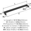 Amerock BP54046CZ | Champagne Bronze Appliance Pull | 18 inch (457mm) Center-to-Center Cabinet Handle | Monument | Furniture Hardware(Matte Black)