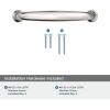 Amerock BP54055CZ | Champagne Bronze Appliance Pull | 12 inch (305mm) Center-to-Center Cabinet Handle | Renown | Furniture Hardware(Polished Nickel)