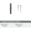 Amerock BP6726G10 | Kitchen Cabinet Door or Drawer Knob | Polished Chrome/Satin Nickel | 2-3/4 inch (70 mm) Length | Urbanite | 1 Pack | Furniture Hardware | Bathroom Cabinet Hardware(Polished Chrome/Brushed Matte Black)