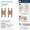 Amerock BPR3406CZ | Cabinet Hinge | 3/8 in (10 mm) Offset Non-Self Closing Face Mount | Champagne Bronze | Kitchen Cabinet Door Hinge | 1 Pair/2 Pack | Functional Hardware(Champagne Bronze)