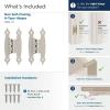 Amerock BPR3406CZ | Cabinet Hinge | 3/8 in (10 mm) Offset Non-Self Closing Face Mount | Champagne Bronze | Kitchen Cabinet Door Hinge | 1 Pair/2 Pack | Functional Hardware(Satin Nickel)