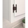 Amerock BPR3406CZ | Cabinet Hinge | 3/8 in (10 mm) Offset Non-Self Closing Face Mount | Champagne Bronze | Kitchen Cabinet Door Hinge | 1 Pair/2 Pack | Functional Hardware(Oil Rubbed Bronze)