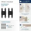 Amerock BPR3406CZ | Cabinet Hinge | 3/8 in (10 mm) Offset Non-Self Closing Face Mount | Champagne Bronze | Kitchen Cabinet Door Hinge | 1 Pair/2 Pack | Functional Hardware(Colonial Black)