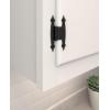 Amerock BPR3406CZ | Cabinet Hinge | 3/8 in (10 mm) Offset Non-Self Closing Face Mount | Champagne Bronze | Kitchen Cabinet Door Hinge | 1 Pair/2 Pack | Functional Hardware(Colonial Black)