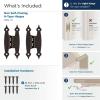Amerock BPR3406CZ | Cabinet Hinge | 3/8 in (10 mm) Offset Non-Self Closing Face Mount | Champagne Bronze | Kitchen Cabinet Door Hinge | 1 Pair/2 Pack | Functional Hardware(Oil Rubbed Bronze)
