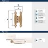 Amerock BPR3406CZ | Cabinet Hinge | 3/8 in (10 mm) Offset Non-Self Closing Face Mount | Champagne Bronze | Kitchen Cabinet Door Hinge | 1 Pair/2 Pack | Functional Hardware(Champagne Bronze)