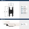 Amerock BPR3406CZ | Cabinet Hinge | 3/8 in (10 mm) Offset Non-Self Closing Face Mount | Champagne Bronze | Kitchen Cabinet Door Hinge | 1 Pair/2 Pack | Functional Hardware(Colonial Black)